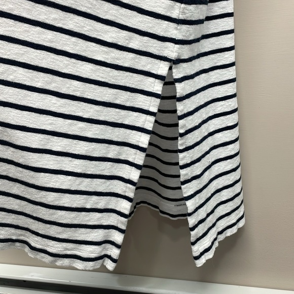 J. Jill Striped Open Front Long Duster Cardigan Sweater S Petite - Picture 5 of 16